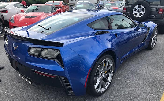 First Look at the New Elkhart Lake Blue on a 2019 Corvette