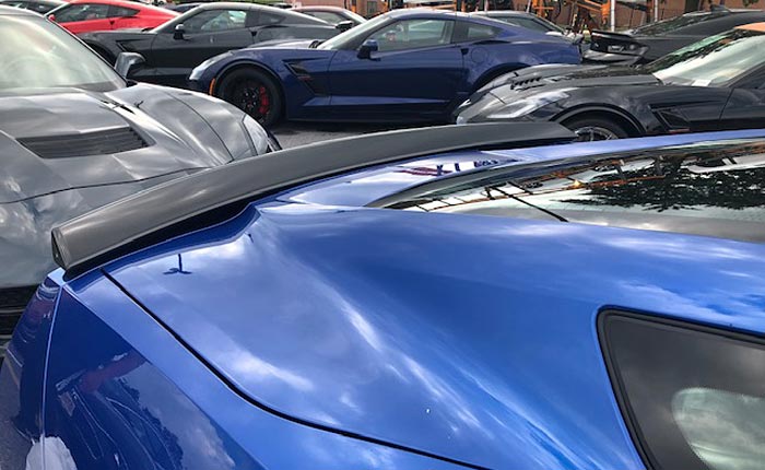 First Look at the New Elkhart Lake Blue on a 2019 Corvette