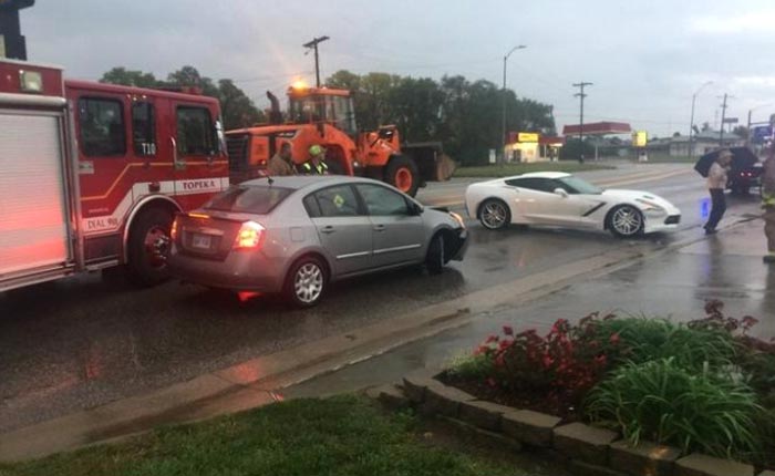 [ACCIDENT] Corvette Stingray Involved in Crash In Front of Chevrolet Dealership