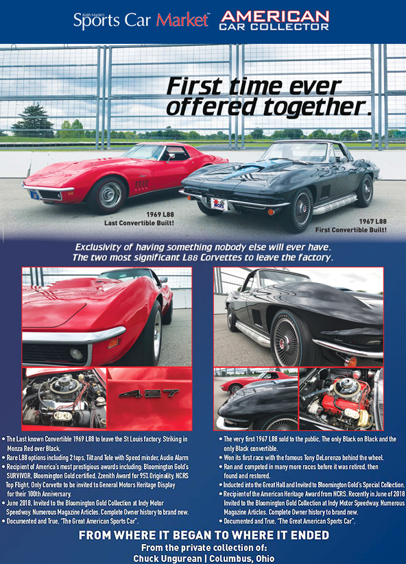 
Collector Offering First and Last Corvette L88 Convertibles for Sale