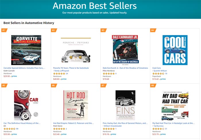 Thanks For Making Corvette Special Editions a #1 Best Seller on Amazon!