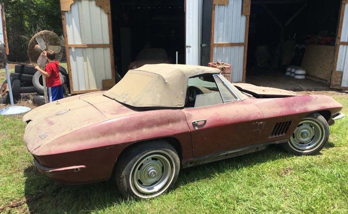 Corvettes on eBay: True 1967 Corvette Barn Find in Georgia