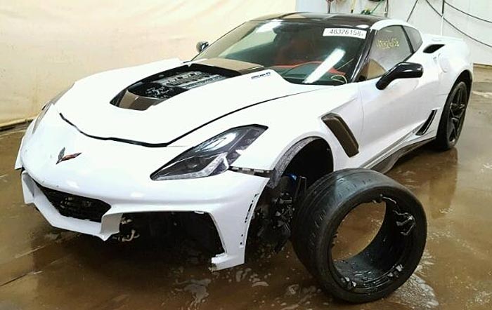 [ACCIDENT] Wrecked 2019 Corvette ZR1 with 359 Miles Offered in Insurance Auction