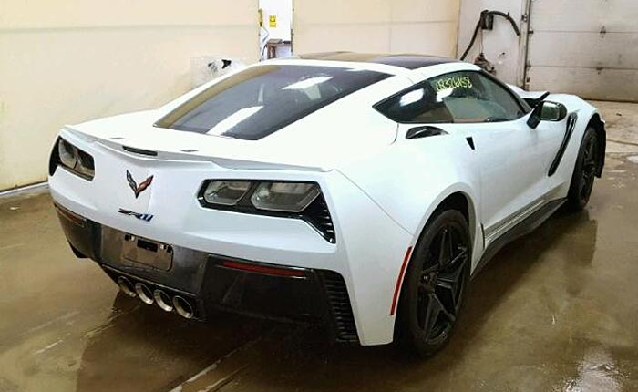 [ACCIDENT] Wrecked 2019 Corvette ZR1 with 359 Miles Offered in Insurance Auction