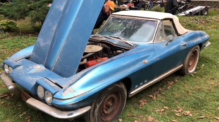 [VIDEO] One-Owner 1965 Corvette Sting Ray Brings $21K at Backyard Estate Auction
