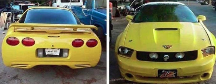 Mustang and C5 Corvette Mashup is the Most Hideous Car You Will See This Halloween