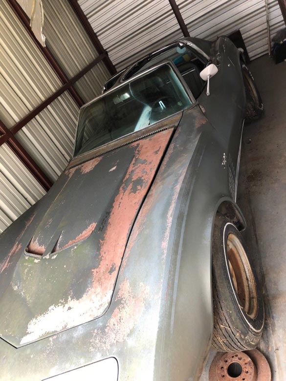 Corvettes on eBay: Unrestored 1971 Corvette Stingray with LT1
