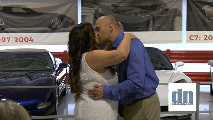 Corvette Couple Says 'I Do' in the National Corvette Museum's Sky Dome