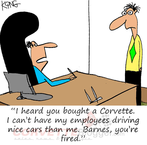 Saturday Morning Corvette Comic: The Boss Needs To Upgrade His Ride