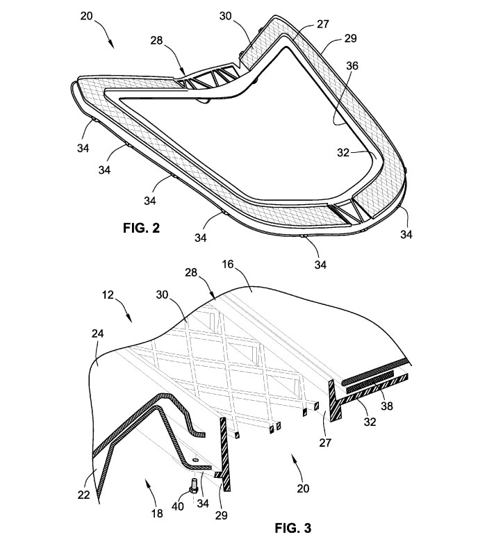 Patent Application Details C8 Corvette's Engine Compartment Cooling Vents