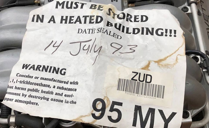 Original, Sealed LT5 engine for a 1995 Corvette ZR-1 Offered on the Facebook Marketplace