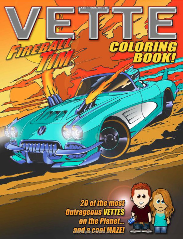 Fireball Tim VETTE Coloring Book