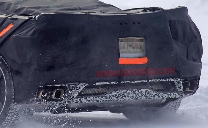 [SPIED] Mid Engine C8 Corvette Undergoes Cold Weather Testing