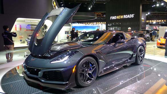 The 2019 Corvette ZR1 at the North American International Auto Show