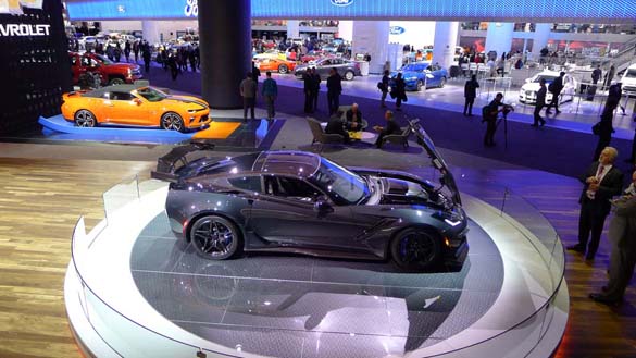 The 2019 Corvette ZR1 at the North American International Auto Show