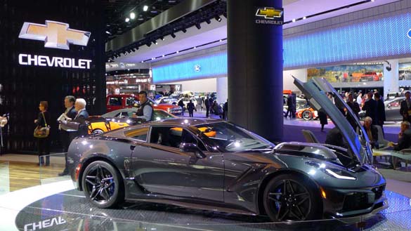 The 2019 Corvette ZR1 at the North American International Auto Show