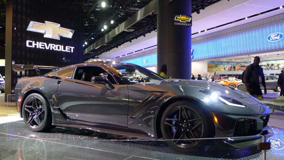 The 2019 Corvette ZR1 at the North American International Auto Show