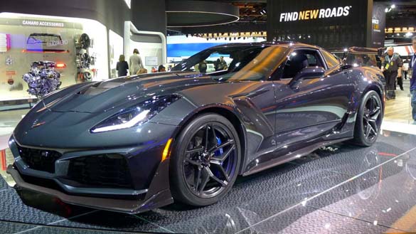 The 2019 Corvette ZR1 at the North American International Auto Show