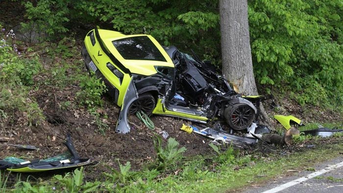 Judge Throws the Book at 21-Year-Old Who Crashed a Corvette Z06 into a Tree at 90 MPH