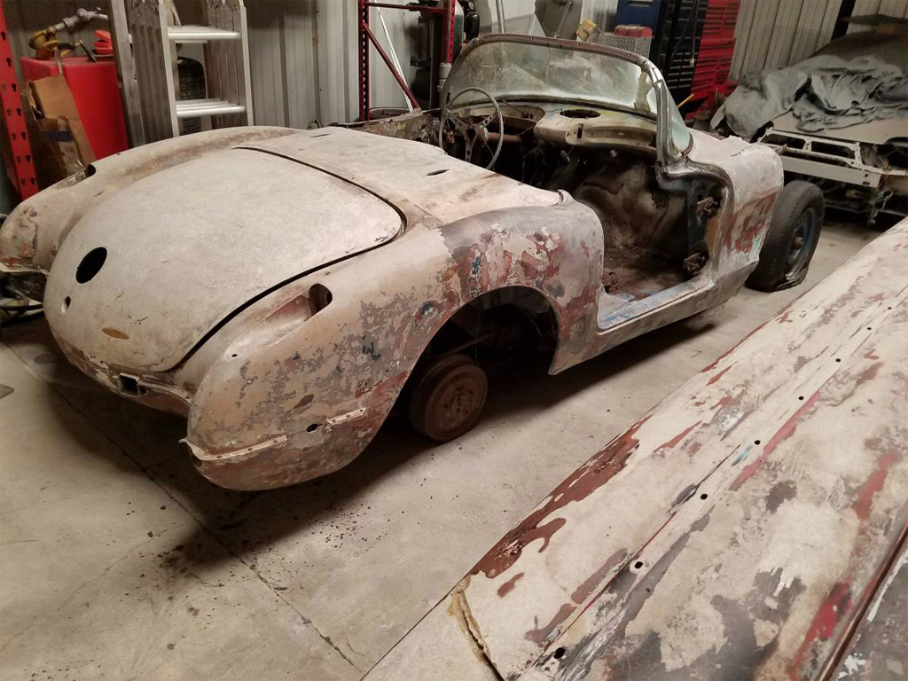 Corvettes On Craigslist 1958 Corvette Roadster Is A Backyard