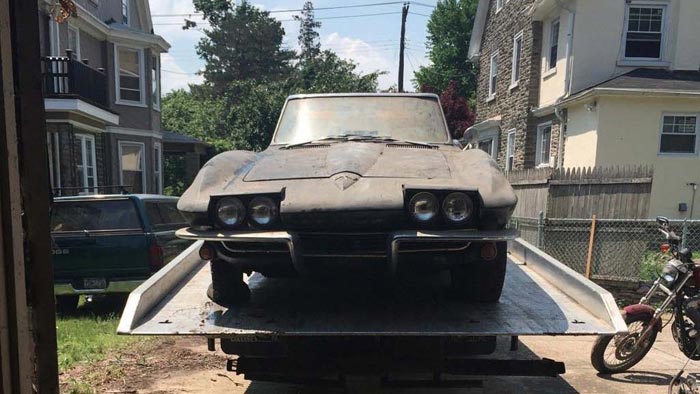 Corvettes on eBay: 1965 Corvette Convertible Parked Since 1984