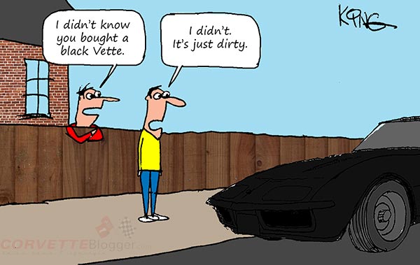 Saturday Morning Corvette Comic: Time for Car Wash?