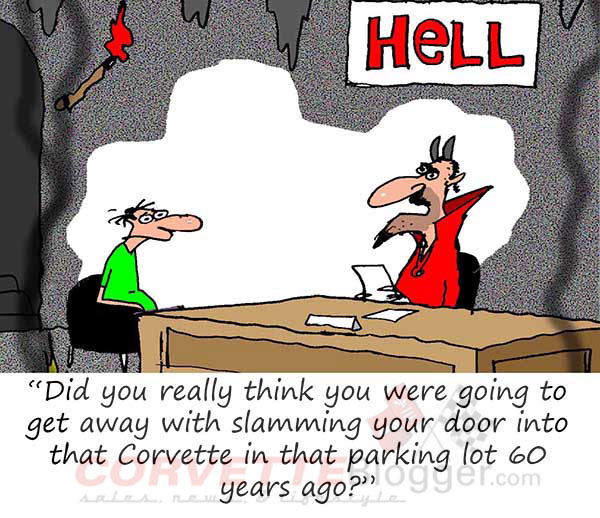 Saturday Morning Corvette Comic: Time for Car Wash?