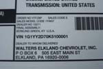 Elkland Chevrolet Offering VIN #001 2019 Corvette Grand Sport Convertible