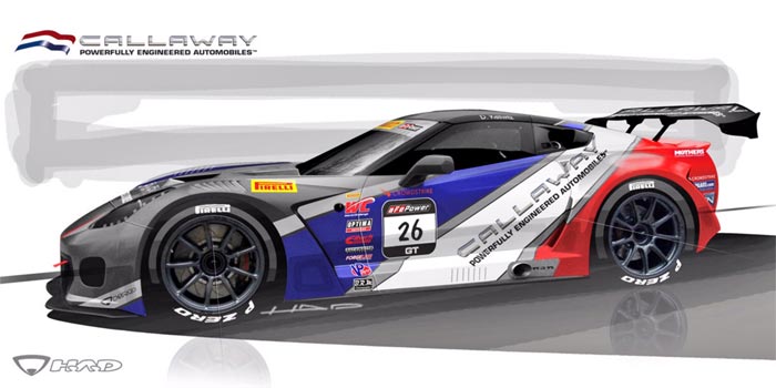 [VIDEO] Callaway Competition USA Unveils the Racing Livery for the No. 26 Corvette C7 GT3-R