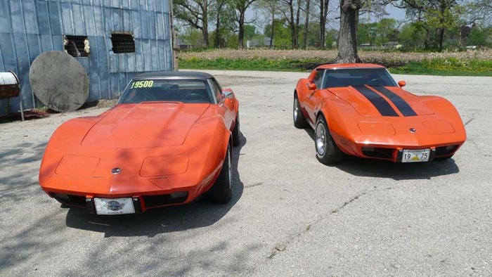 Corvettes on eBay: Seeing Orange with this Pair of 1975 Corvettes
