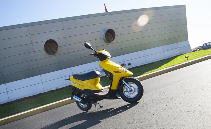 Corvette Museum Adds a Corvette Racing Paddock Scooter to its Racing Collection
