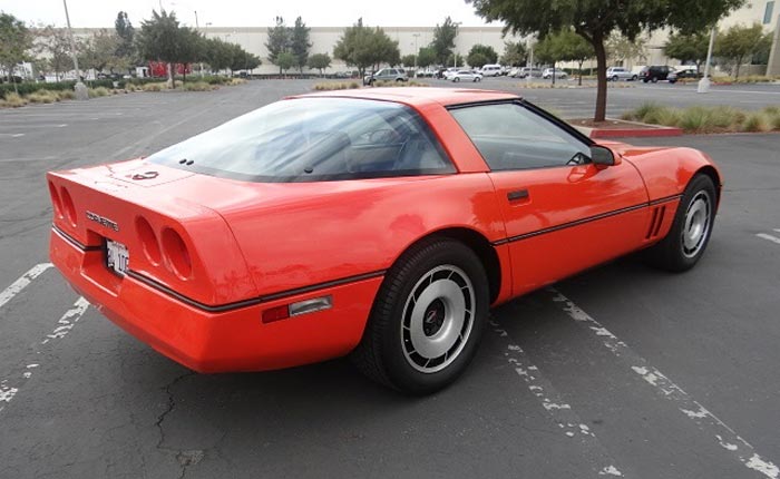 Corvettes on eBay: 1984 Corvette is One of Two Painted Hugger Orange for Jim Gilmore and AJ Foyt