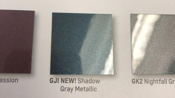 [PICS] New Gray for 2019 Corvettes Are Shown in These Official Dealer Color Chip Displays