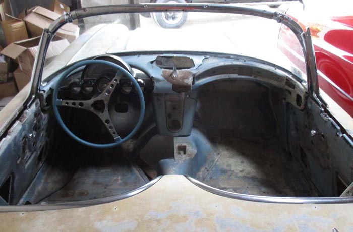 Corvettes on eBay: No Powertrain 1958 Corvette Barn Find