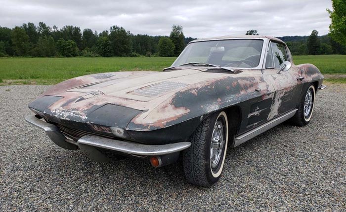Corvettes on eBay: 1963 Corvette Split Window Barn Find