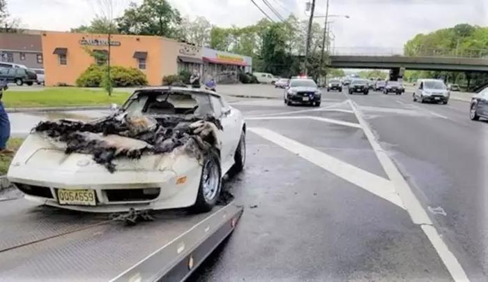 [ACCIDENT] C3 Corvette Catches Fire While Traveling to a Saturday Car Show