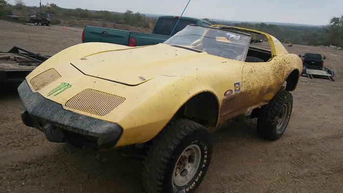 Found on Facebook: Lifted C3 Corvette 4x4
