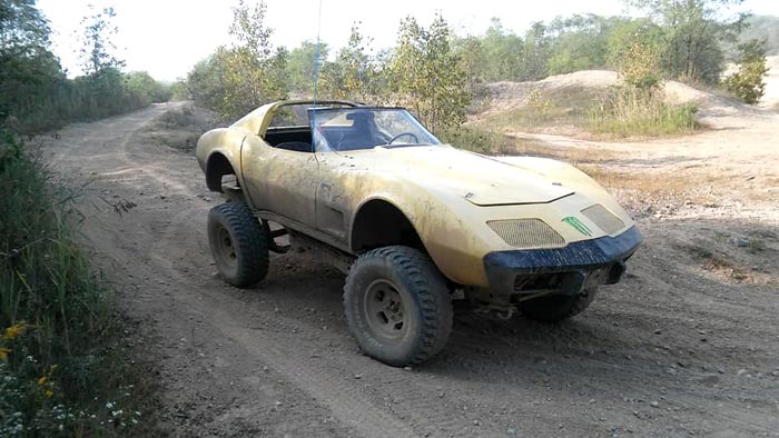 Found on Facebook: Lifted C3 Corvette 4x4