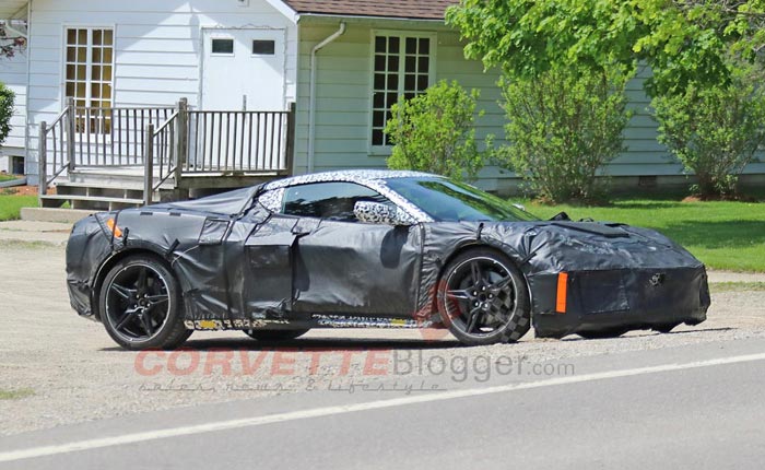 [SPIED] Is This The New C8 Corvette's Front Axle Lift System in Action?