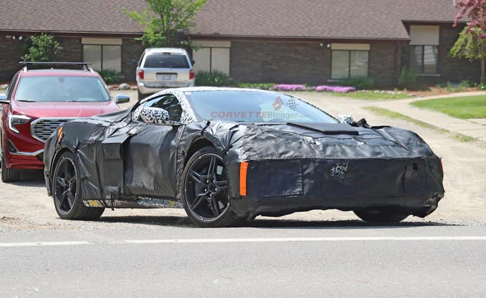 [SPIED] Is This The New C8 Corvette's Front Axle Lift System in Action?