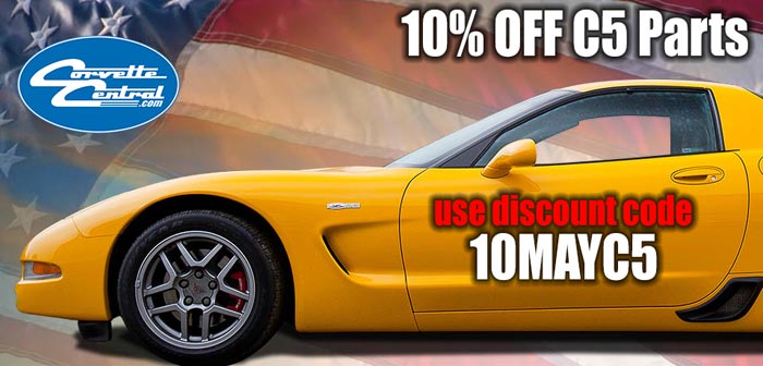 Save 10 Percent on C5 Corvette Parts This Weekend at Corvette Central