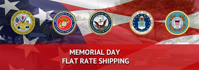 Zip Corvette's Annual Memorial Day Sale is Back with $7.95 Flat Rate Shipping