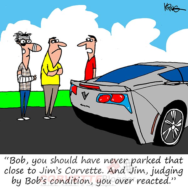 Saturday Morning Corvette Comic: No Such Thing as an Overreaction When It's Your Corvette