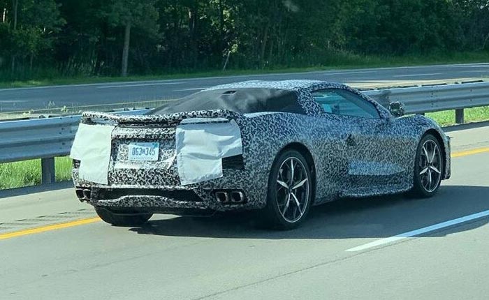 [SPIED] A Cavalcade of C8 Corvette Prototypes Spotted Driving Down the Highway