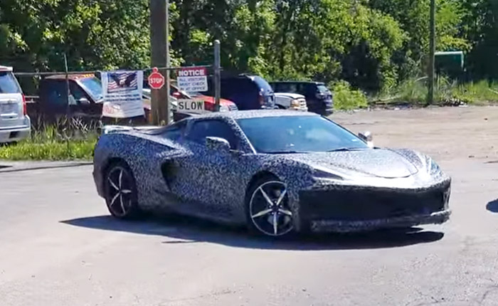 [SPIED] Man Chases Down a C8 Corvette and Jumps Out to Get a Closer Look