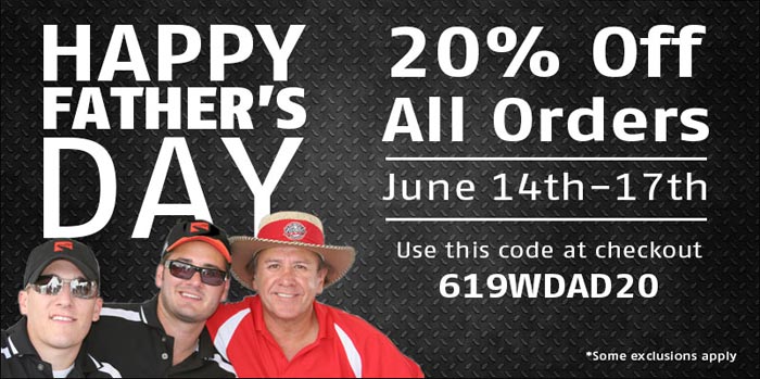 Save 20% All Weekend Long in Celebrations of Father's Day at Mid America Motorworks