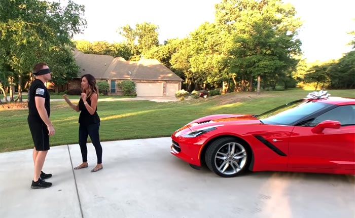 [video] Wife Surprises Husband on Father's Day with a Brand New Corvette Stingray
