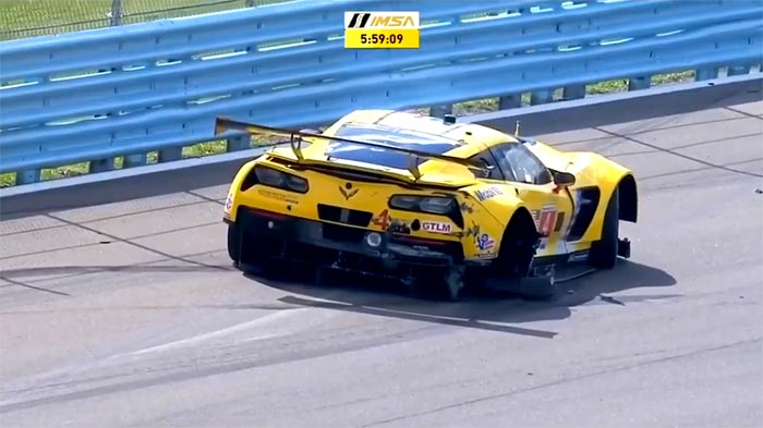 [VIDEO] The Number 4 Corvette C7.R Is Knocked Out of Watkins Glen 6-Hour Race on the First Lap