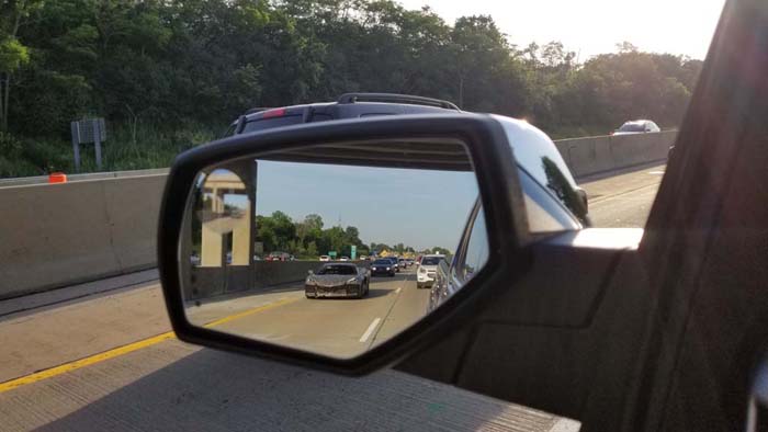 [SPIED] C8 Corvette In Traffic Near Detroit