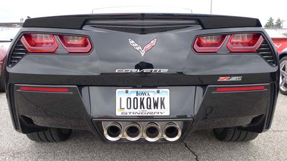 The Corvette Vanity Plates of Bloomington Gold 2019